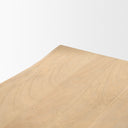 Sekou Light Brown Wooden Craftsman Bench - Default Title