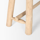Sekou Light Brown Wooden Craftsman Bench - Default Title