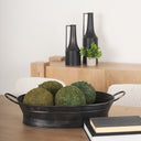 Reno 20L x 14W Black Metal Vintage Inspired Basket - Default Title