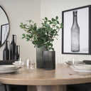 Dawn Short Smokey Black Glass Vase - Default Title
