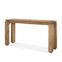 Sapphira Brown Wood Tapered Top Console Table - Default Title