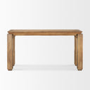 Sapphira Brown Wood Tapered Top Console Table - Default Title