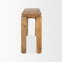 Sapphira Brown Wood Tapered Top Console Table - Default Title