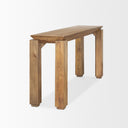 Sapphira Brown Wood Tapered Top Console Table - Default Title