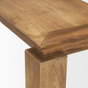 Sapphira Brown Wood Tapered Top Console Table - Default Title