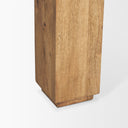 Sapphira Brown Wood Tapered Top Rectangular Dining Table - Default Title