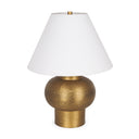 Salaah Antique Gold Brushed Metal w Cream Shade Table Lamp - Default Title