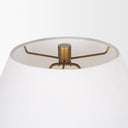 Salaah Antique Gold Brushed Metal w Cream Shade Table Lamp - Default Title