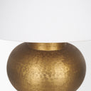 Salaah Antique Gold Brushed Metal w Cream Shade Table Lamp - Default Title