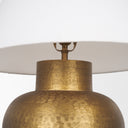 Salaah Antique Gold Brushed Metal w Cream Shade Table Lamp - Default Title