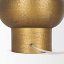 Salaah Antique Gold Brushed Metal w Cream Shade Table Lamp - Default Title