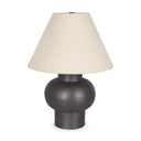 Salaah Black Brushed Metal w Beige Shade Table Lamp - Default Title