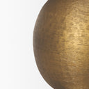 Sadiyah Antiqued Gold Brushed Metal w Cream Shade Table Lamp - Default Title