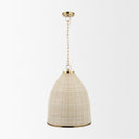 Saliha Cane w Brass Metal Pendant Light - Default Title