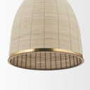 Saliha Cane w Brass Metal Pendant Light - Default Title