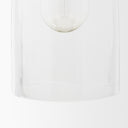 Sadah Tall Clear Blown Glass w Gold Metal Pendant Light - Default Title