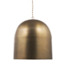 Sanne Antiqued Gold Metal w Silver Foil Large Pendant Light - Default Title