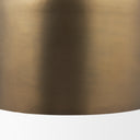 Sanne Antiqued Gold Metal w Silver Foil Large Pendant Light - Default Title