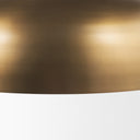 Sanne Antiqued Gold Metal w Silver Foil Wide Pendant Light - Default Title