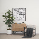 Darwin Light Brown Wooden 2 Door w 2 Shelves Accent Cabinet - Default Title