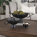 Radka Large Matte Black Metal Decorative Bowl - Default Title