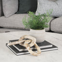 Reinir Beige Marble Chain Link Decorative Object - Default Title