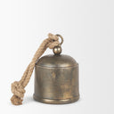 Quincy Medium Gold Metal Decorative Bell Object - Default Title