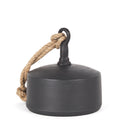Quincy Large Matte Black Metal Decorative Bell Object - Default Title