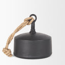 Quincy Large Matte Black Metal Decorative Bell Object - Default Title