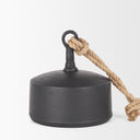 Quincy Large Matte Black Metal Decorative Bell Object - Default Title