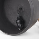 Quincy Large Matte Black Metal Decorative Bell Object - Default Title