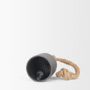 Quincy Small Matte Black Metal Decorative Bell Object - Default Title