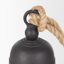Quincy Small Matte Black Metal Decorative Bell Object - Default Title
