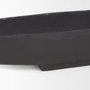 Piero Large Matte Black Metal Decorative Bowl - Default Title