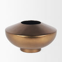 Quiana Large Gold Metal Vase - Default Title