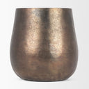 Quade Large Textured Gold Metal Planter - Default Title