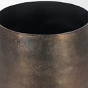 Quade Large Textured Gold Metal Planter - Default Title