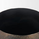 Quade Large Textured Gold Metal Planter - Default Title