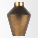 Perrin Large Brushed Gold Metal Decorative Vase - Default Title