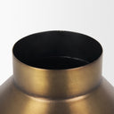 Perrin Large Brushed Gold Metal Decorative Vase - Default Title