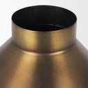 Perrin Large Brushed Gold Metal Decorative Vase - Default Title