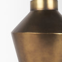 Perrin Large Brushed Gold Metal Decorative Vase - Default Title