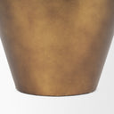 Perrin Large Brushed Gold Metal Decorative Vase - Default Title