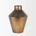 Perrin Small Brushed Gold Metal Decorative Vase - Default Title