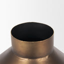 Perrin Small Brushed Gold Metal Decorative Vase - Default Title