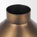 Perrin Small Brushed Gold Metal Decorative Vase - Default Title