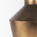 Perrin Small Brushed Gold Metal Decorative Vase - Default Title