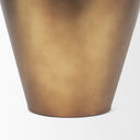 Perrin Small Brushed Gold Metal Decorative Vase - Default Title