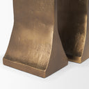 Polli Antiqued Gold w Matte Black Metal Taper Candleholders Set of 2 - Default Title