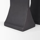 Polli Matte Black w Brushed Gold Metal Taper Candleholders Set of 2 - Default Title